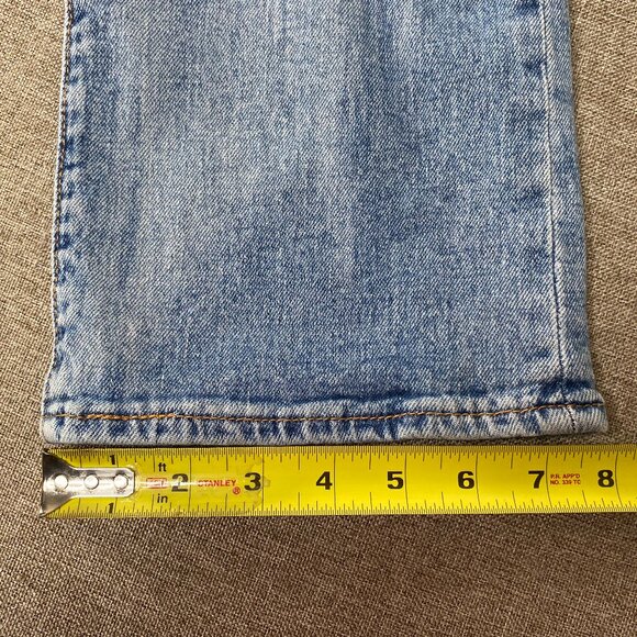 Levi's 501 Original Fit Men's 34 x 32 Mid Rise Blue Distressed Casual Pants - Picture 14 of 15